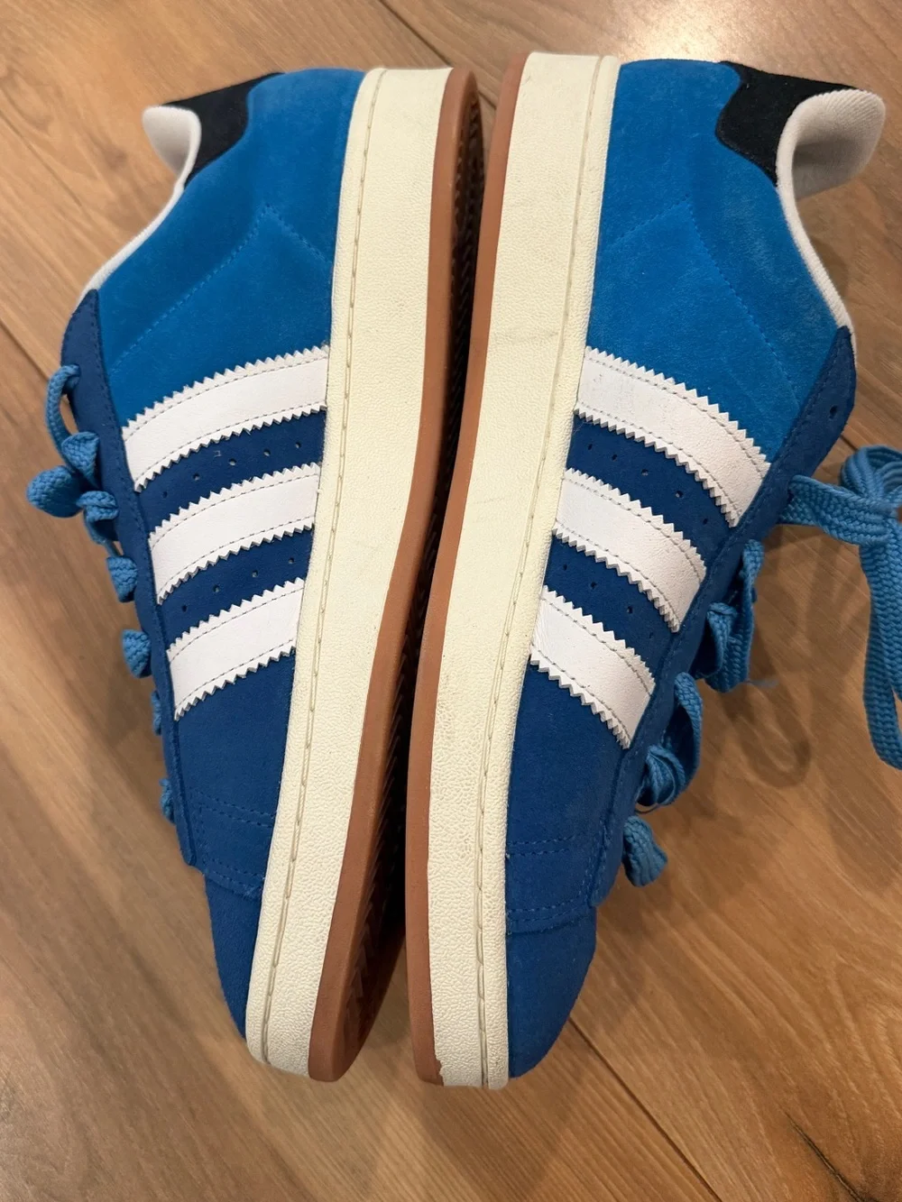 adidas Men’s Blue Campus Sneaker with White Stripes Originals ID2048 Size 12.5